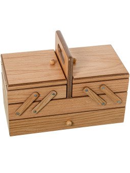 Costurero de Madera Dm C/chapa Roble C/cajon