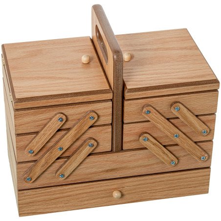 Costurero de Madera Dm C/chapa Roble C/cajon