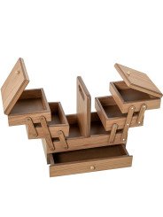 Costurero de Madera Dm C/chapa Roble C/cajon