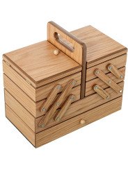 Costurero de Madera Dm C/chapa Roble C/cajon