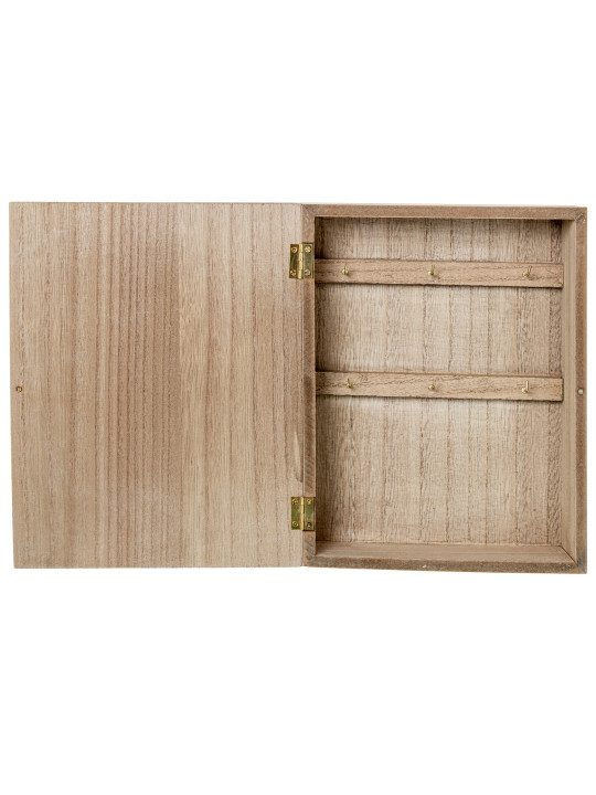Caja Porta Llaves Madera Deco. Azulejo Flores