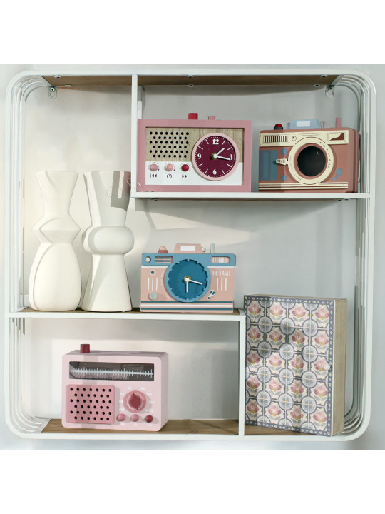 Caja Porta Llaves Madera Deco. Azulejo Flores