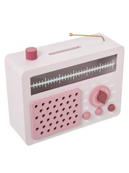 Hucha Madera Radio Rosa