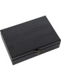 Set 4 Utensilios Vino C/caja Madera Negra, Sacacorchos Aire