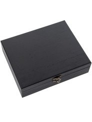 Sacacorchos de Palanca y Descapsulador en Caja Madera Negra