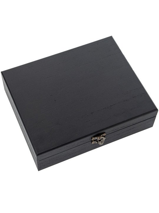 Sacacorchos de Palanca y Descapsulador en Caja Madera Negra