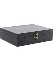 Sacacorchos de Palanca y Descapsulador en Caja Madera Negra