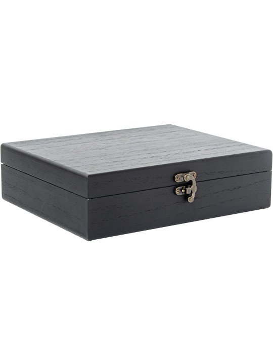 Sacacorchos de Palanca y Descapsulador en Caja Madera Negra