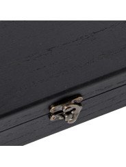 Sacacorchos de Palanca y Descapsulador en Caja Madera Negra