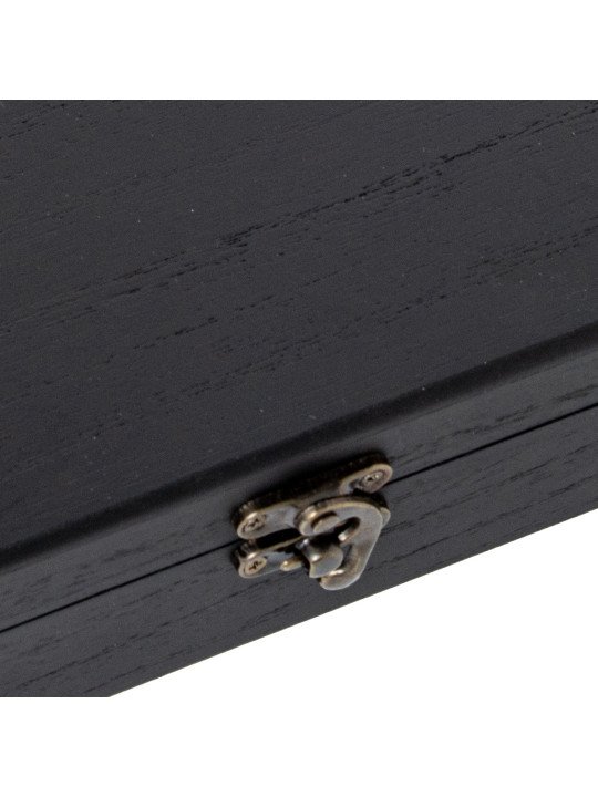 Sacacorchos de Palanca y Descapsulador en Caja Madera Negra