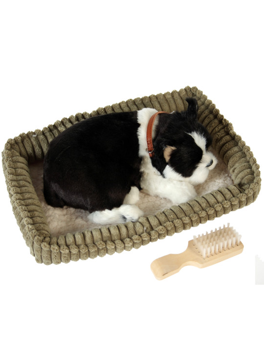 Peluche con Movimiento Perro Boston Terrier