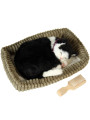 Peluche con Movimiento Gato Negro/blanco
