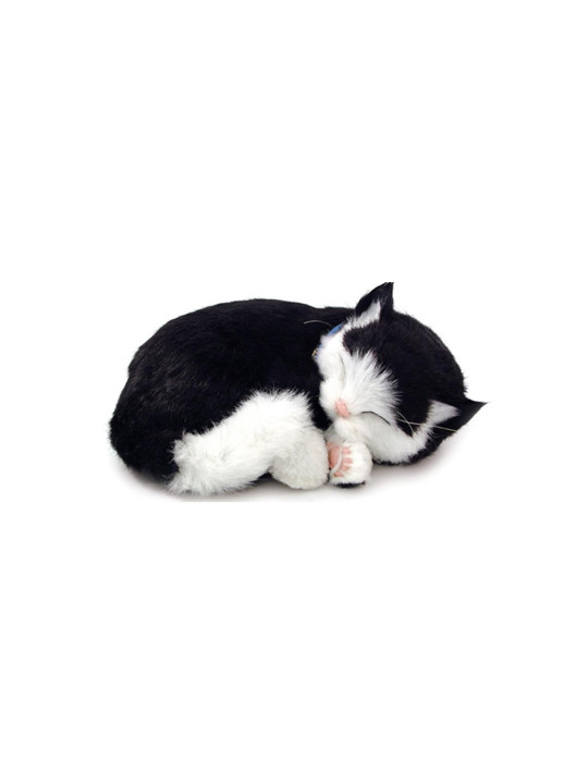 Peluche con Movimiento Gato Negro/blanco