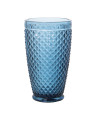 Vaso Alto Cristal Azul 400mldeco. Diamante