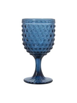 Copa Cristal Azul 300ml Deco.esferas