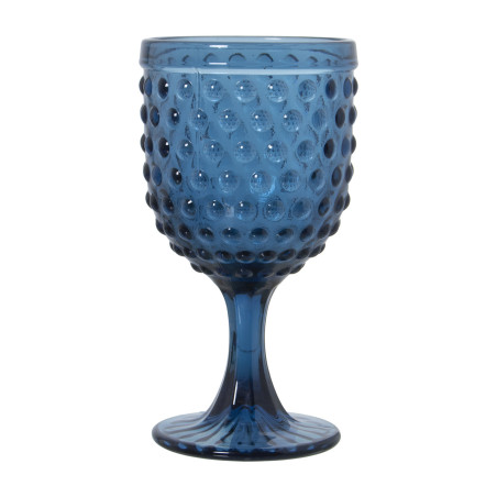 Copa Cristal Azul 300ml Deco.esferas