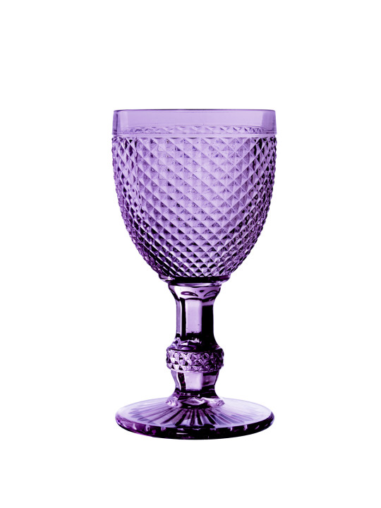 Copa Cristal Violeta 270ml Deco. Diamante