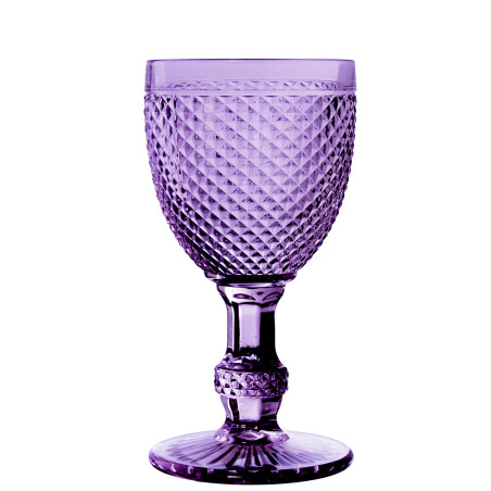 Copa Cristal Violeta 270ml Deco. Diamante