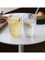 Vaso Alto Cristal Transparente 400ml Deco. Esferas