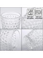 Vaso Alto Cristal Transparente 400ml Deco. Esferas