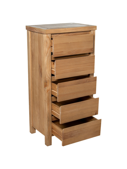 Sifonier Madera Natural 5 Cajones Pino de Nueva Zelanda