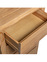 Sifonier Madera Natural 5 Cajones Pino de Nueva Zelanda