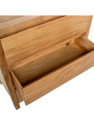 Cómoda Madera Natural 3 Cajones Pino de Nueva Zelanda