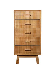 Sifonier Madera Natural 5 Cajones Pino de Nueva Zelanda