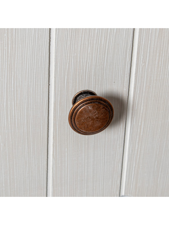 Cómoda Madera C/3 Cajones Blanco/crema, Dm+pino