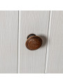 Cómoda Madera C/3 Cajones Blanco/crema, Dm+pino