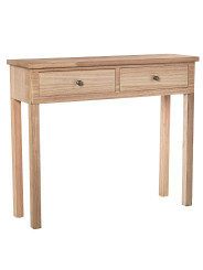 Mesa de Entrada Madera Natural Dm+paulownia