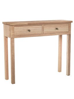 Mesa de Entrada Madera Natural Dm+paulownia