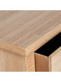 Mesa de Entrada Madera Natural Dm+paulownia