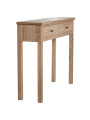 Mesa de Entrada Madera Natural Dm+paulownia