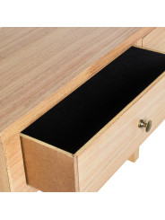 Mesa de Entrada Madera Natural Dm+paulownia