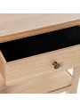 Mesa de Noche Madera Natural Dm+paulownia