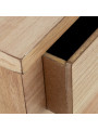 Mesa de Noche Madera Natural Dm+paulownia