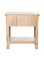 Mesa de Noche Madera Natural Dm+paulownia