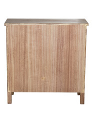 Cómoda Madera Natural C/3 Cajones Dm+paulownia