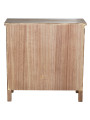 Cómoda Madera Natural C/3 Cajones Dm+paulownia