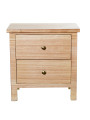 Mesa de Noche Madera Natural Dm+paulownia