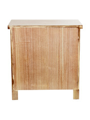 Mesa de Noche Madera Natural Dm+paulownia