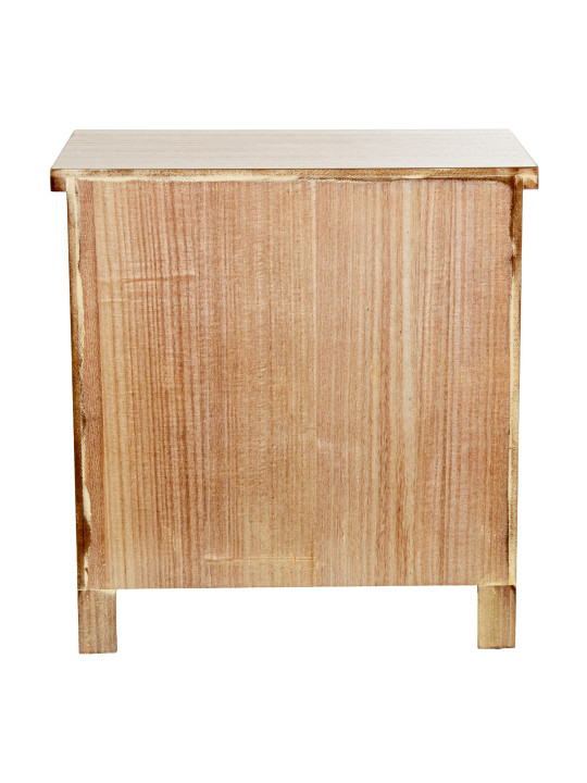 Mesa de Noche Madera Natural Dm+paulownia