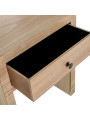 Mesa de Noche Madera Natural Dm+paulownia