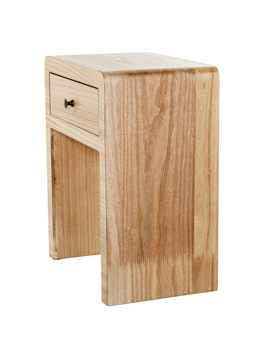 Mesa de Noche Madera Natural Dm+paulownia
