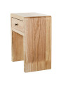 Mesa de Noche Madera Natural Dm+paulownia