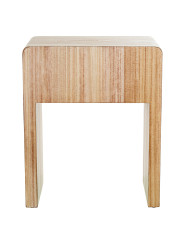 Mesa de Noche Madera Natural Dm+paulownia