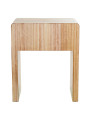 Mesa de Noche Madera Natural Dm+paulownia