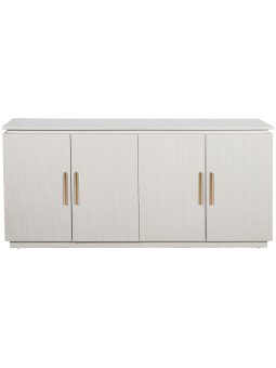 Aparador Madera C/4 Puertas Color Beige