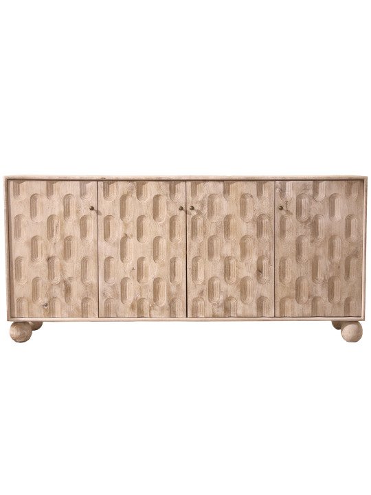 Aparador Madera Mango C/4 Puertas